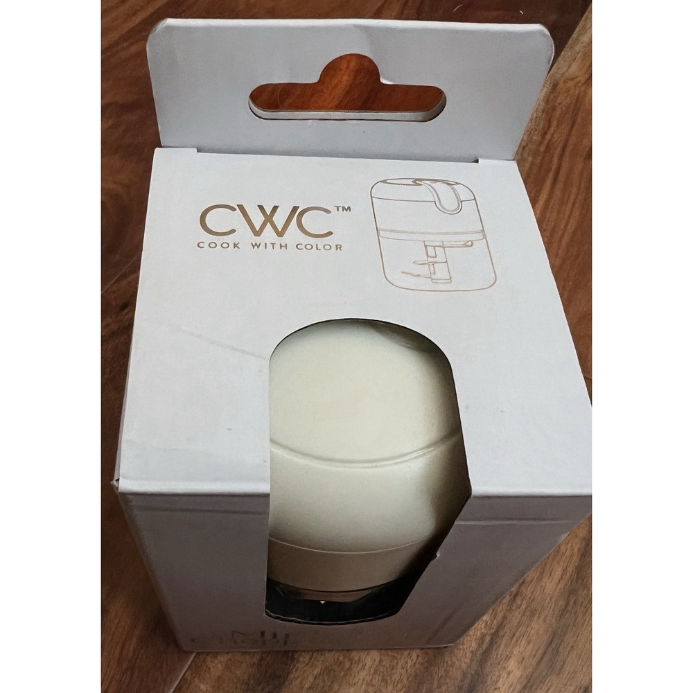 CWC Mini Food Processor Food Chopper -Rechargeable , Wireless, Creme